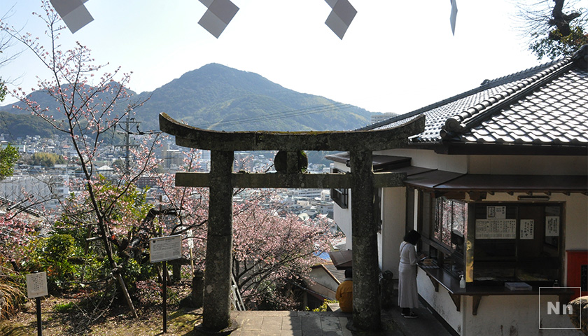 西山神社の境内からの眺めはとても良いです。